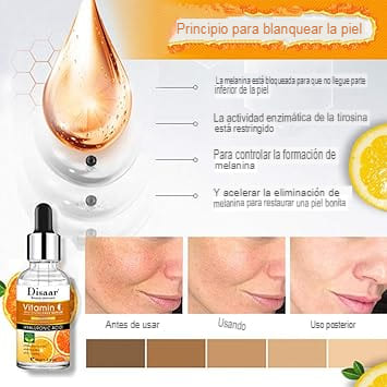 Serum Rejuvenecedor con Vitamina C + Acido hialurónico